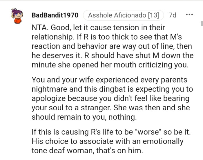 The OP and his wife experienced every parent's nightmare