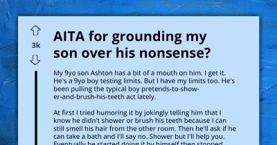 Man in Problem Because of Differing Views on Disciplining Child's Fibbing About Cleanliness