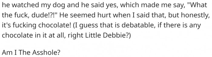 So he asked if his dog gets the same treatment. He was shocked, and the words just came out: