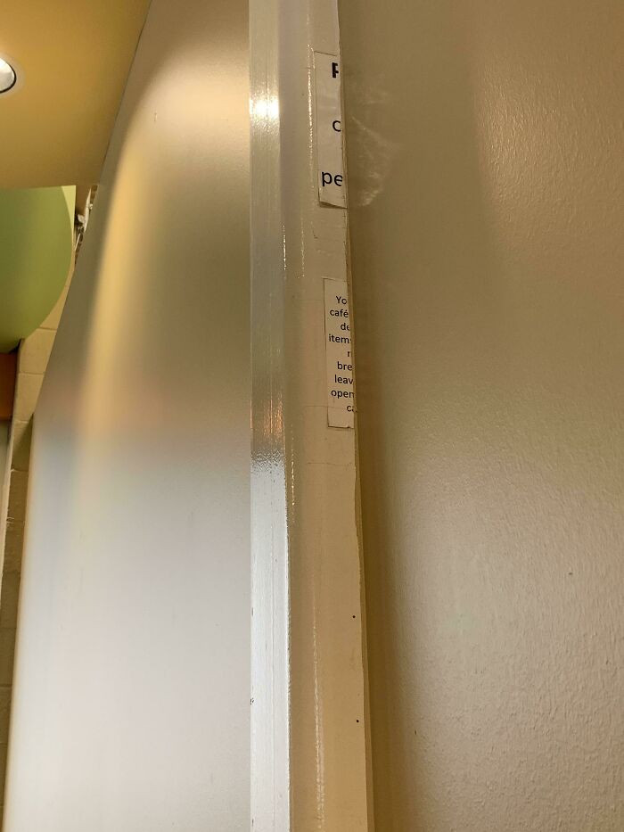 32. They constructed a new wall at my workplace.