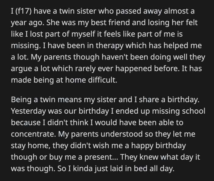 OP Has Been Given the Silent Treatment Since