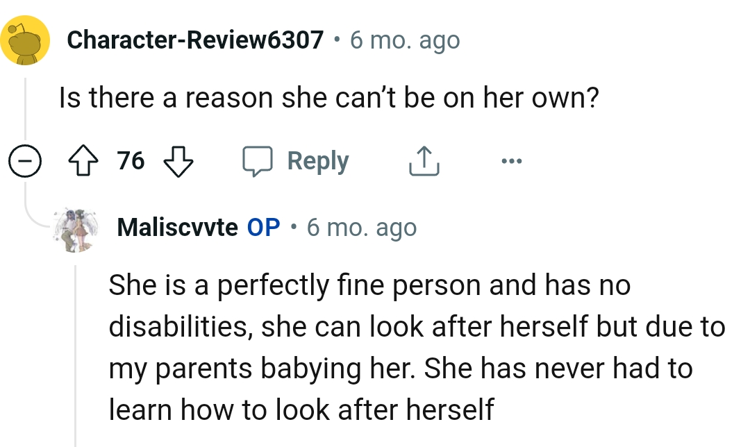 She's a perfectly fine person