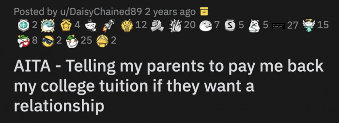 OP shared this entire infuriating tale on Reddit's Am I The A**hole sub