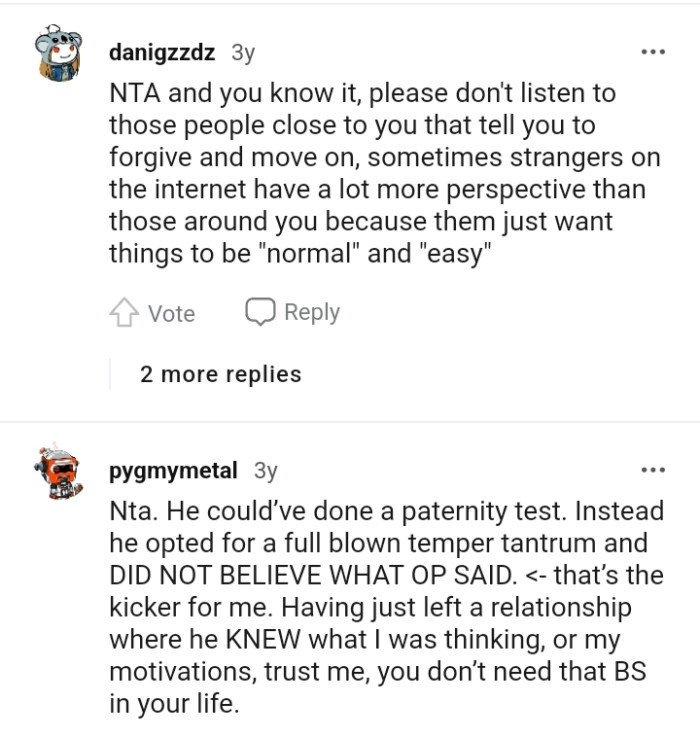 Strangers on the internet having more perspective