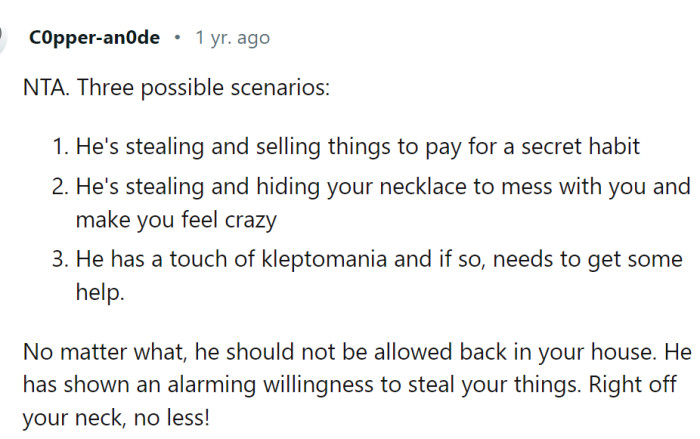 This Redditor lists three possible scenarios: