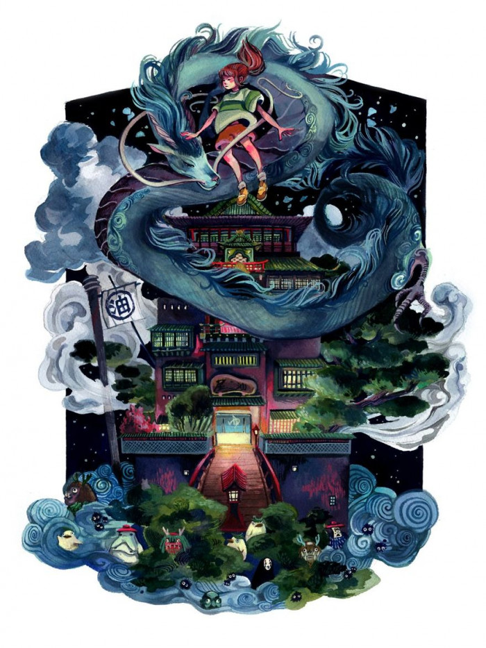 7. Spirited Away Painting By Malisa Suchanya