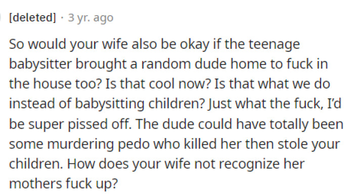 We are right here with this commenter because we really can't understand what she was thinking by doing this.