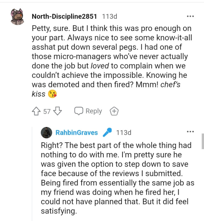 This Redditor thinks this was professional enough on the OP's part