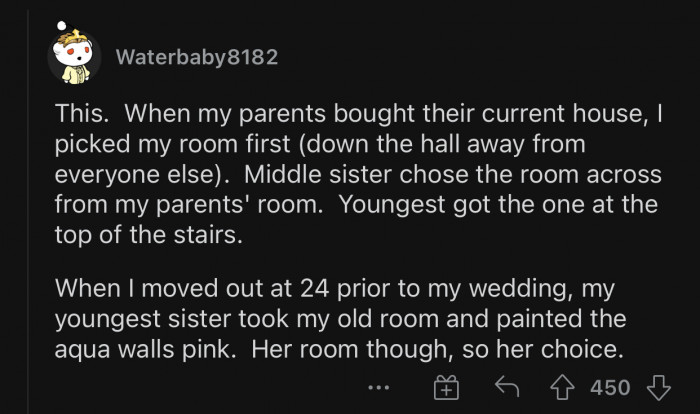 Room size has to be proportional to age.