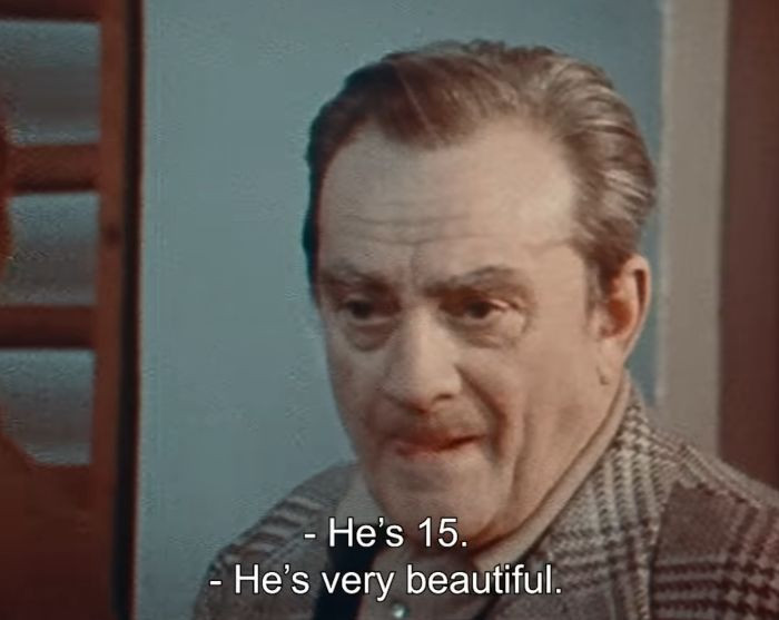 The label was given to him by director Luchino Visconti