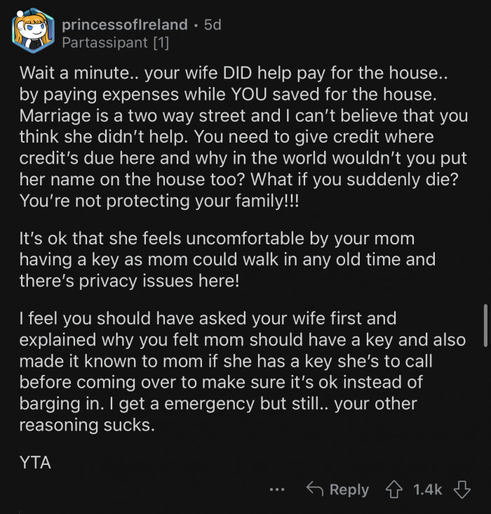 Marriage is a two-way street.