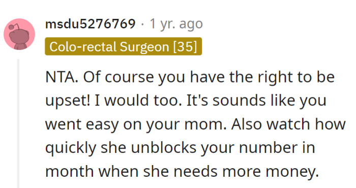 Went easy on mom, now waiting for the unblock sprint when money cravings hit next month. Get those fingers ready!