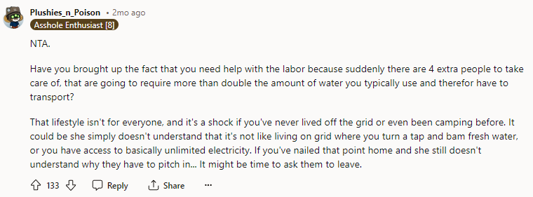 That Lifestyle Isn't for Everyone