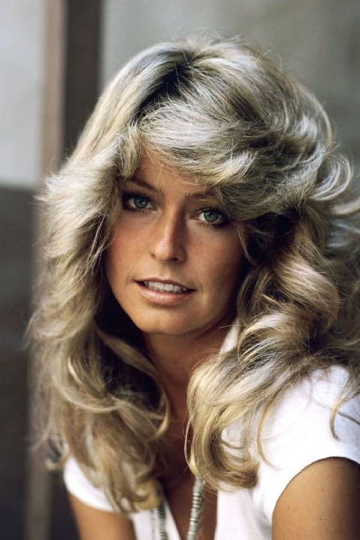 1. Farrah Fawcett rocked this feathered look and became one of the bombshells of the ’80s