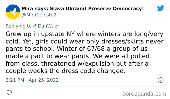 16. Their protesting made a difference.