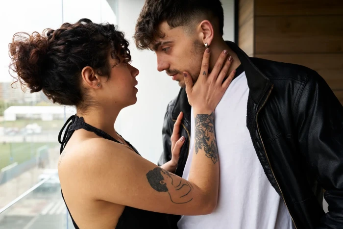 Diagram showing physiological changes in a woman during sexual arousal