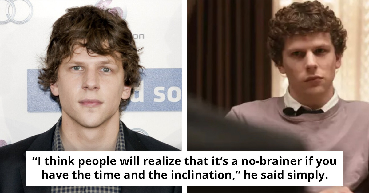 Jesse Eisenberg Chooses To Save A Life Off-Screen