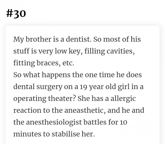 30. The only one that's not lowkey.