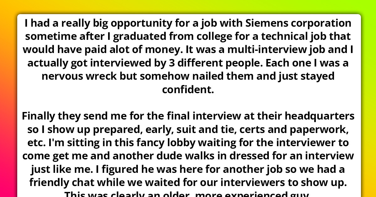 30 People Share Their "Worst Job Interview" Stories That Will Make You Thankful You Weren't "That" Guy