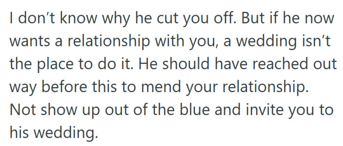 Reconciliation needs time and honesty, not a surprise invitation and polite small talk.