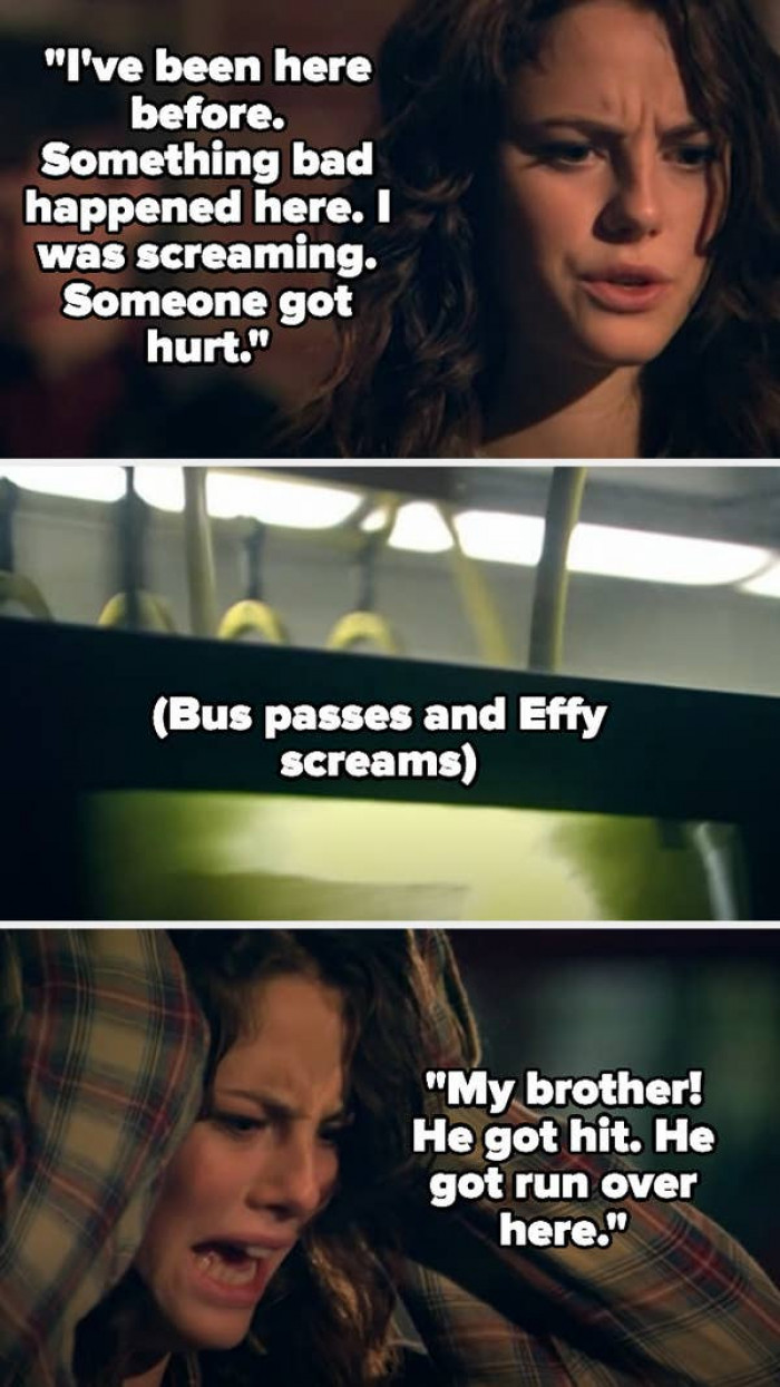 This was the first and last time that Gen 2 mentioned Tony, Effy having a brother, or Tony's accident, until Series 4, when Effy passes the spot where Tony was hit and it causes her to have a breakdown.