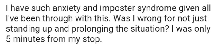 So Now, the OP Wants to Know If She Should Have Just Stood Up for the Elderly Woman