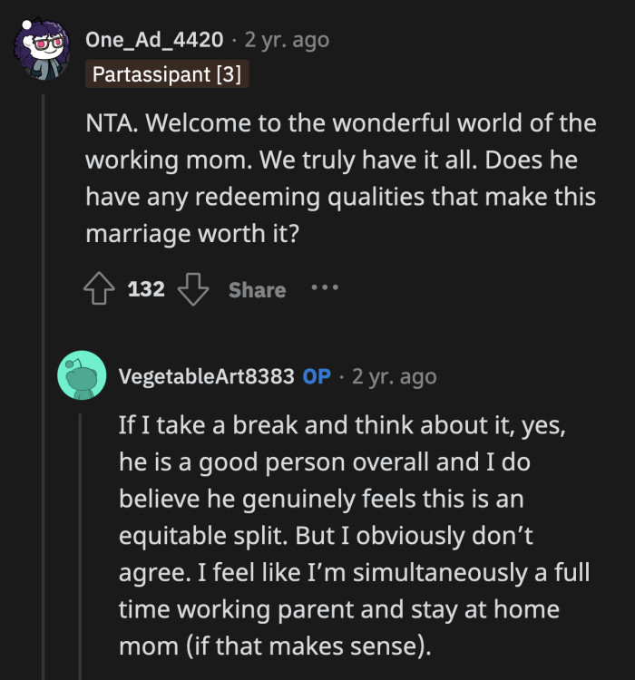 He woke her up from the first restful slumber she probably had since getting pregnant just to tell her off for spending her own money.