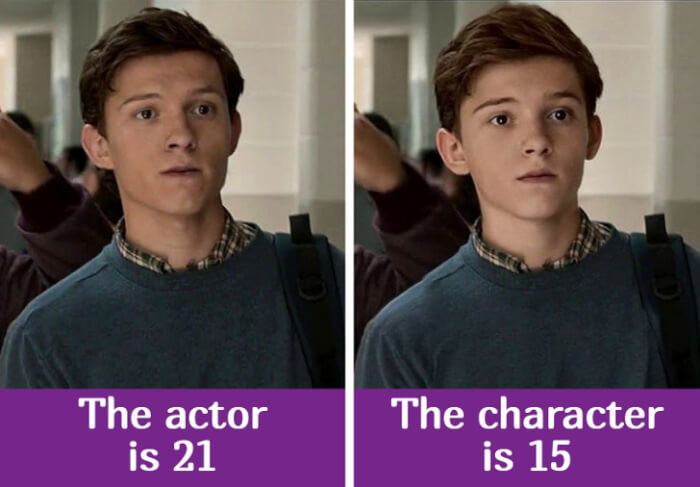 10. Tom Holland — Peter Parker (Spider-Man: Homecoming)