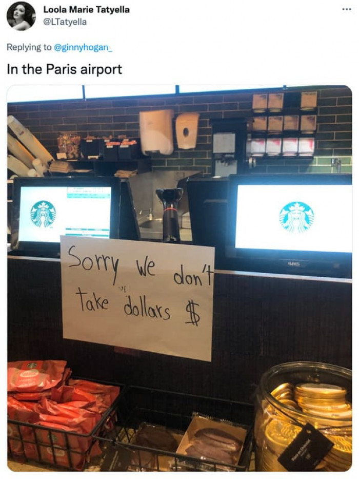 3. What this commenter saw in a Paris airport