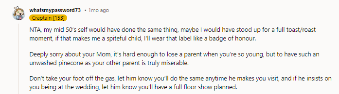 NTA. Your father has literally f*cked around and found out. As someone with a serial cheater in the family, trust me, this is a brilliant time to lay out to everyone what the deal is.