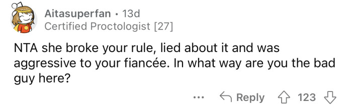 OP acted as every parent would.