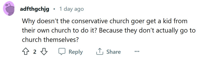 Get someone from church to do it.