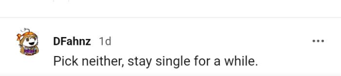 Here is another Redditor who is advising OP to remain single for the time being