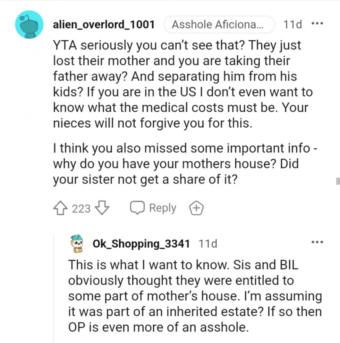 This Redditor thinks the OP is missing out on some important info