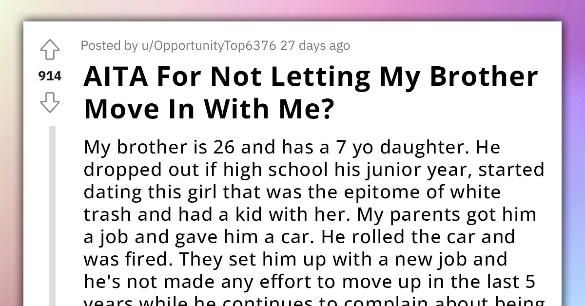Redditor's Refusal To House Their Struggling Brother And 7-Year-Old Niece Shocks Entire Family