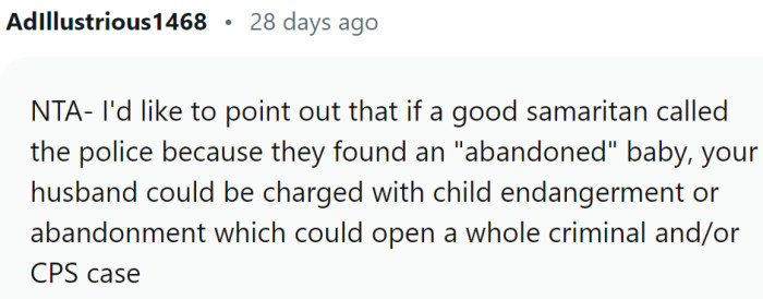This could lead to criminal and/or CPS case
