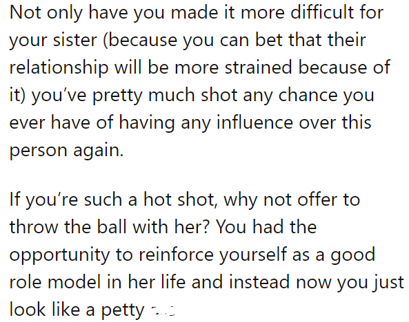 The OP should have handled the situation differently