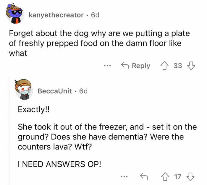 18. WE NEED ANSWERS!