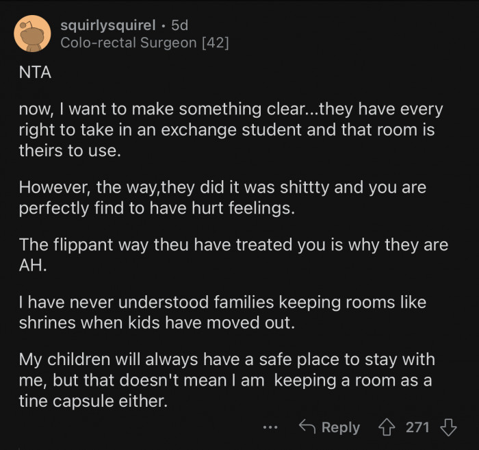 The parents could have been more considerate.