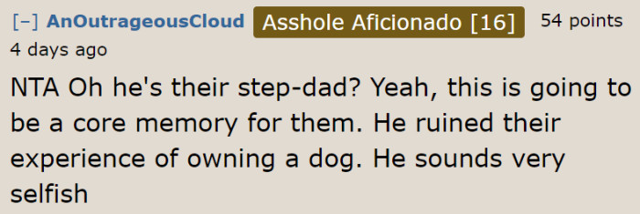 Owning a dog is supposed to be enjoyable. This man ruined the children's experience.