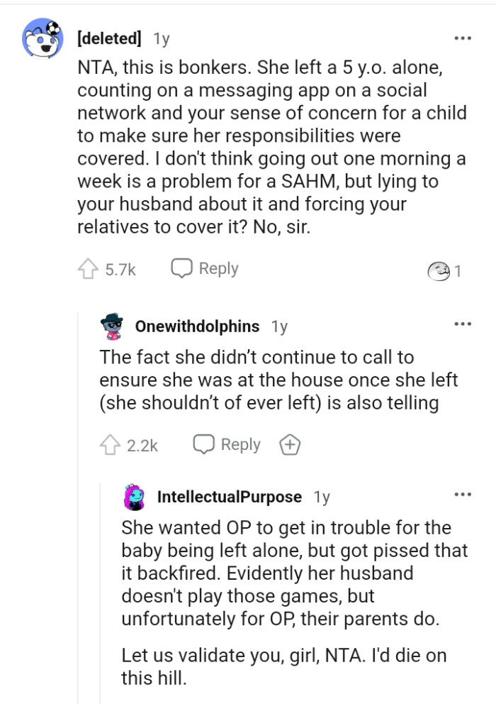 This Redditor doesn't think that going out once a week is a problem for a sit-at-home mom