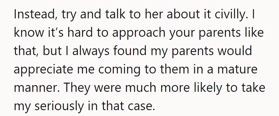 Ditch the drama, choose dialogue. Mature chats with parents? They're the real power moves.