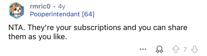 Your subscriptions, your choice.