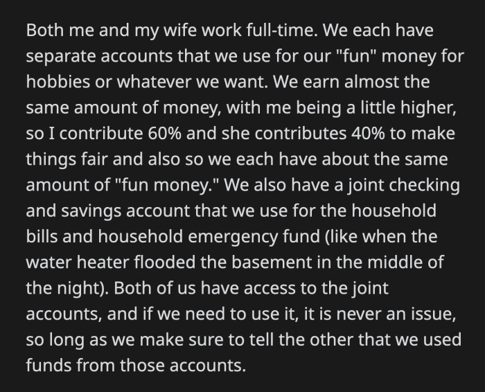 She claimed her sister could earn six figures monthly if she were successful. In fact, OP's wife also planned to invest in the same business.