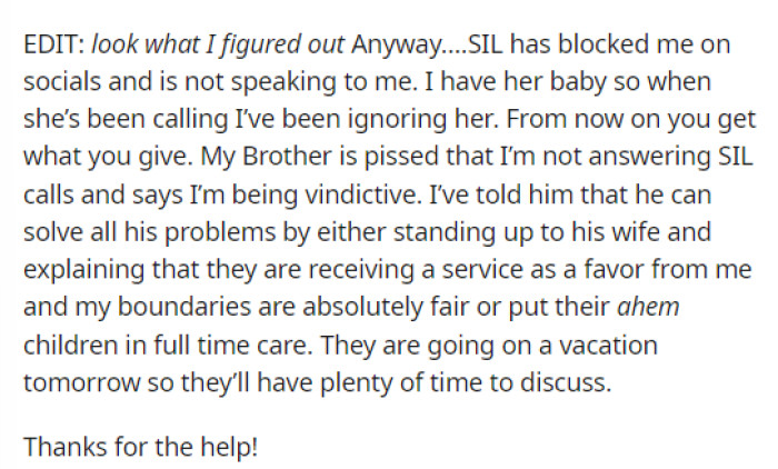 OP then added an edit after finding out more details and reading some of the comments that people left on the post.