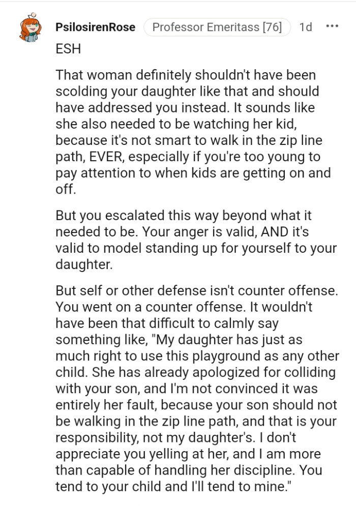 You escalated this beyond what it needs to be