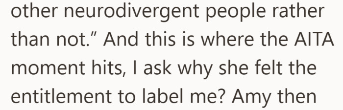 What sounded like a passing remark now feels like something that needs to be addressed.