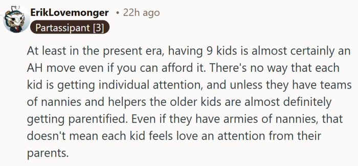 The perspective shifts the focus to family dynamics, suggesting that the holiday tension may have roots far deeper than one gift request.