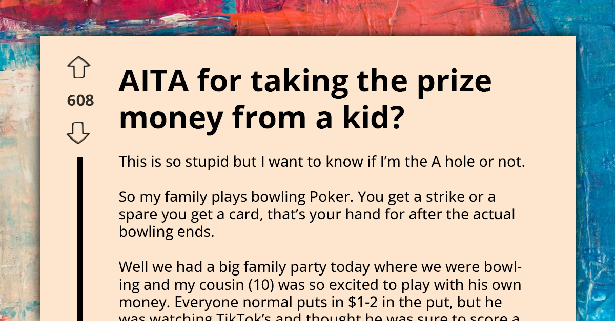 Redditor Sparks Outrage During Family Poker Night By Refusing To Return 10-Year-Old Cousin’s $20 Stake After Claiming Prize Pool