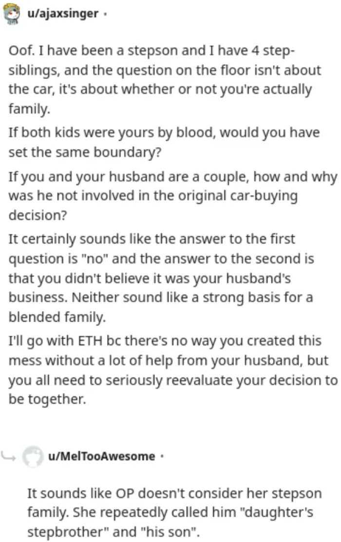 The OP and her husband need to reconsider this marriage.